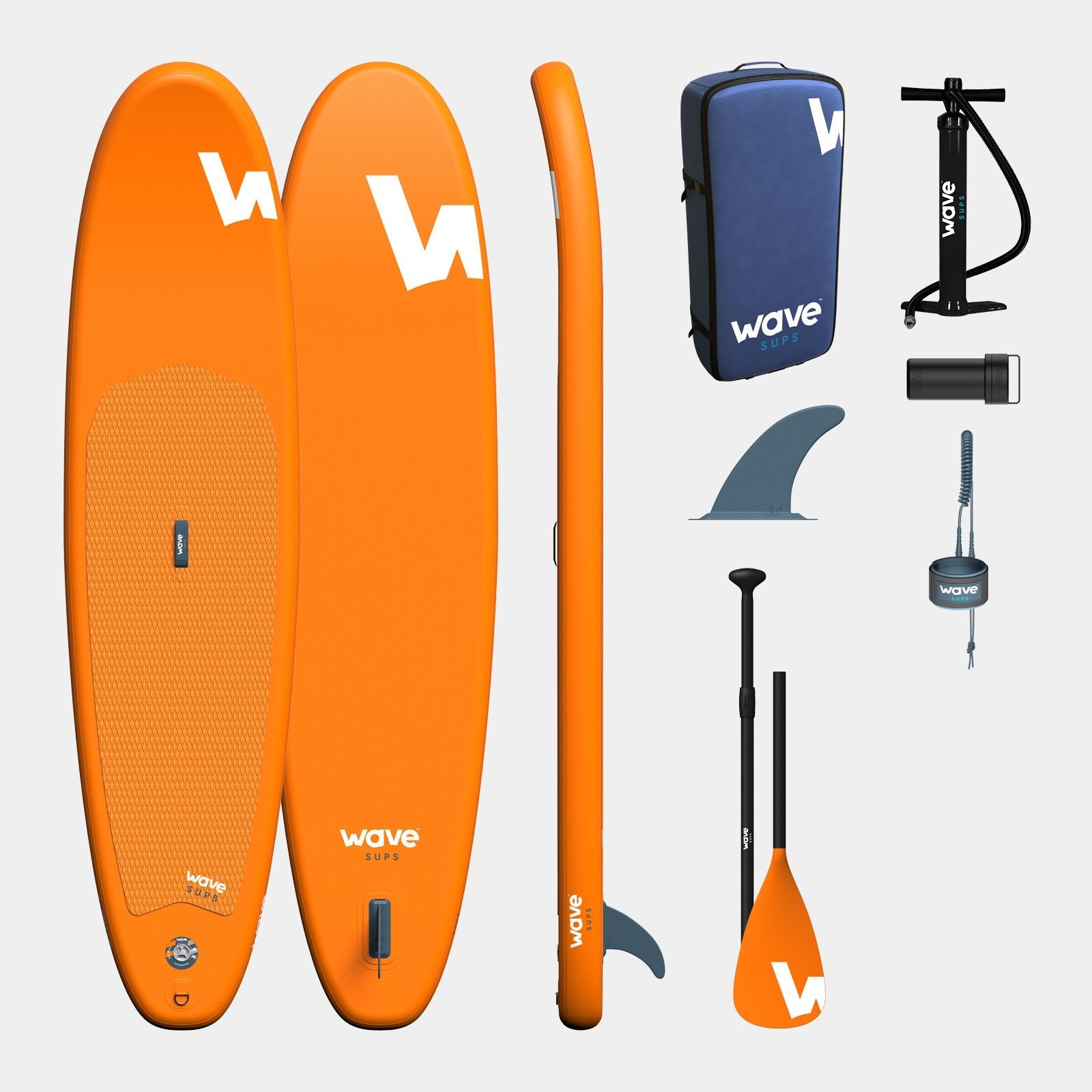 Cruiser SUP | Inflatable Stand-Up Paddleboard | 10/11ft | Orange - Wave Sups USA