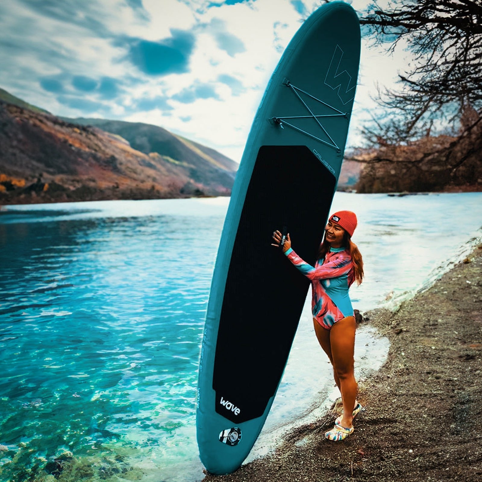 Cruiser 2.0 SUP | Inflatable Paddleboard | 10'9ft | Aqua - Wave Sups USA