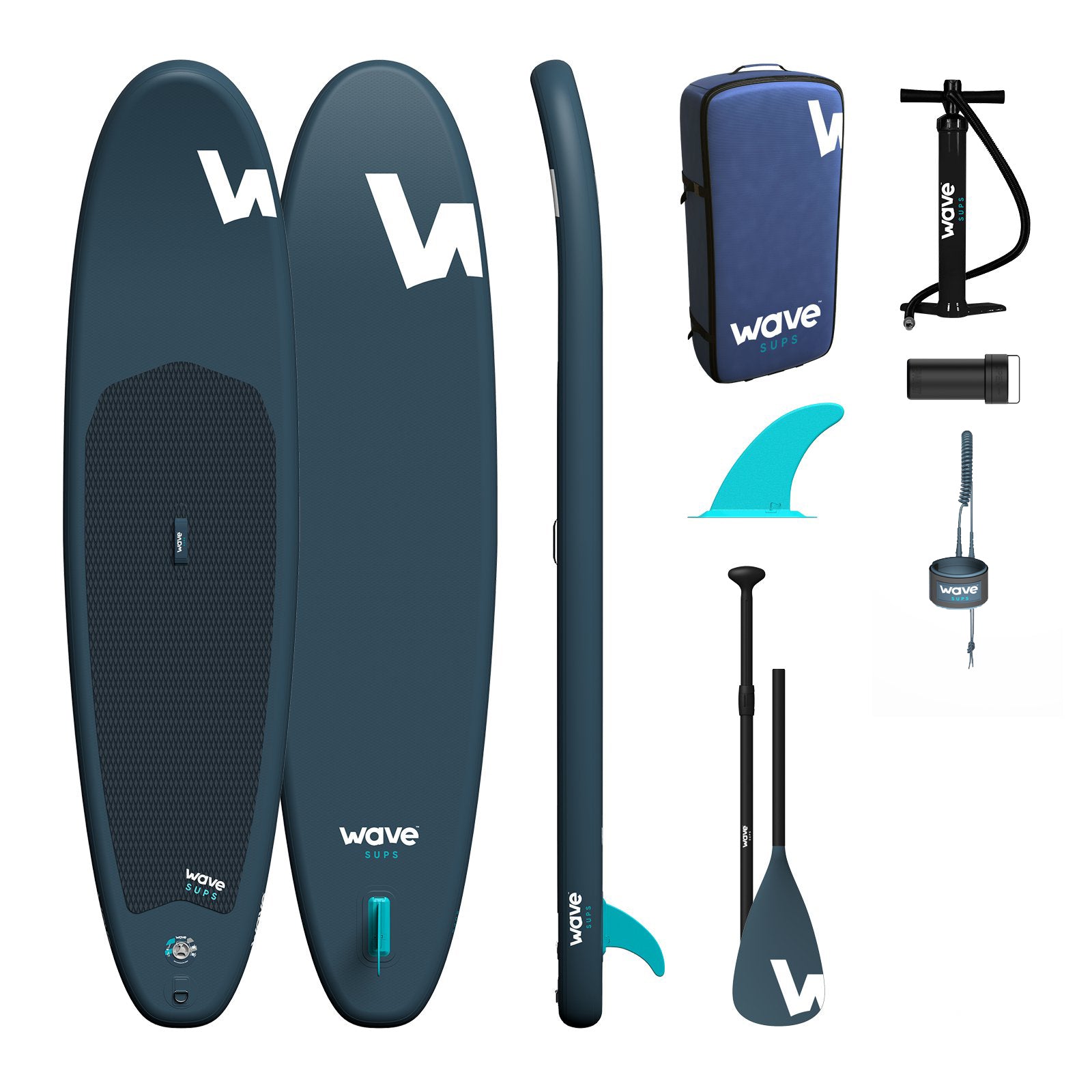 Cruiser SUP | Inflatable Stand - Up Paddleboard | 10/11 ft | Navy - Wave Sups USA