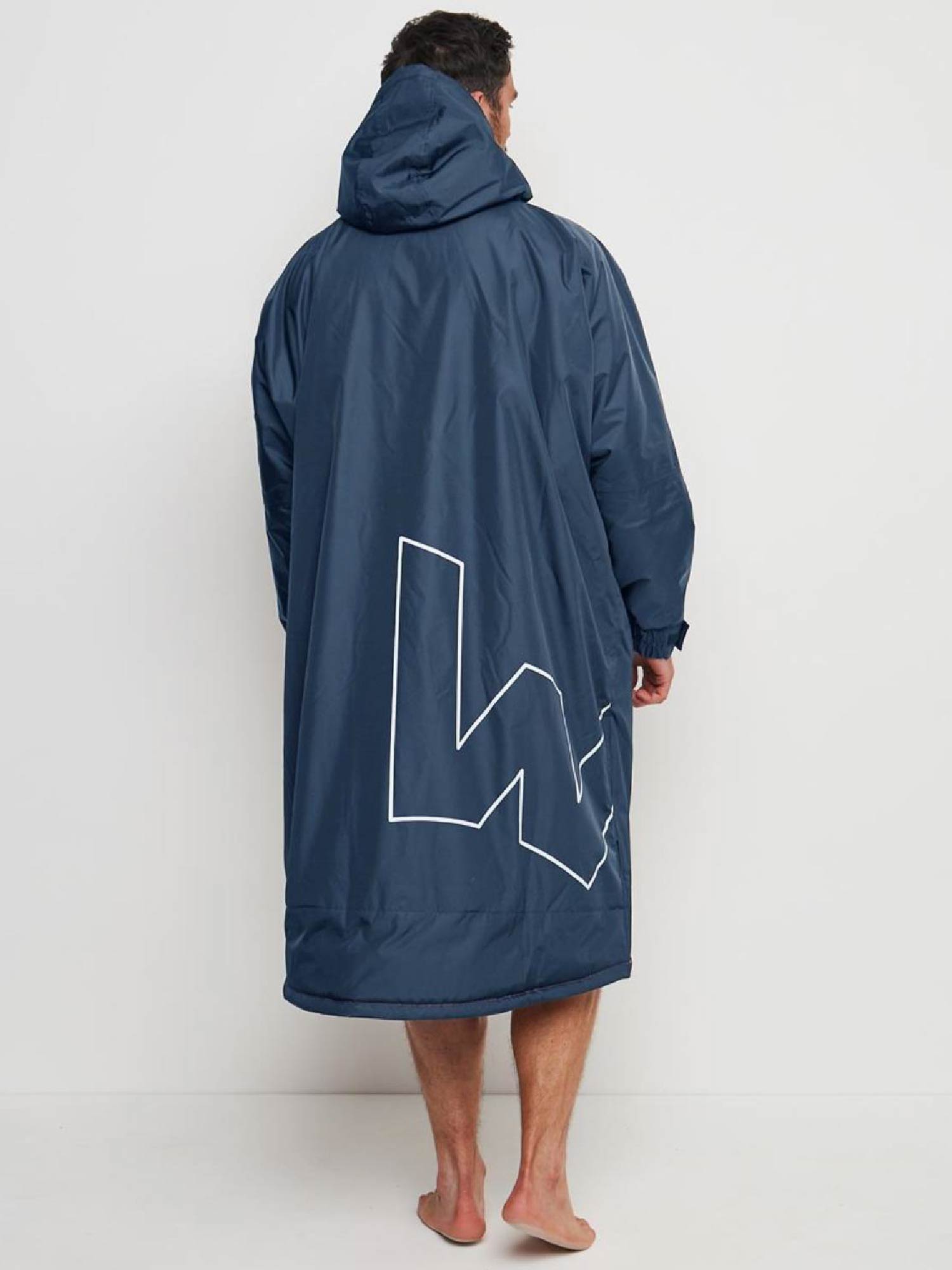 Fleece - Lined Changing Robe | Unisex | Navy - Wave Sups USA