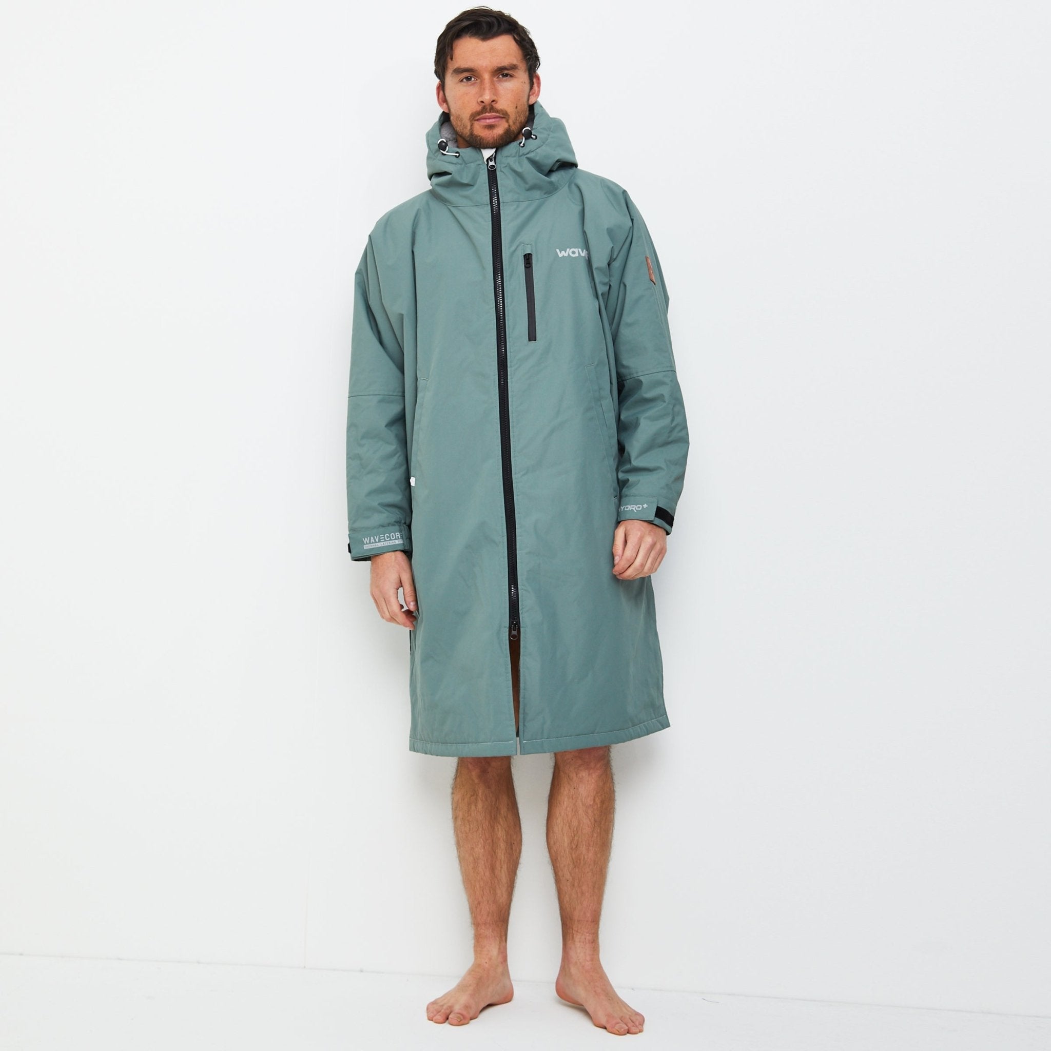 Fleece - Lined Changing Robe | Unisex | Sage - Wave Sups USA