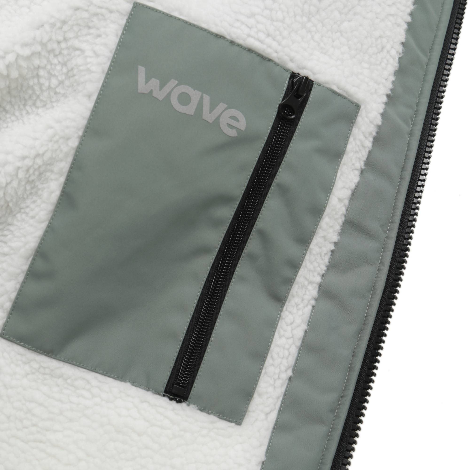 Fleece - Lined Changing Robe | Unisex | Sage - Wave Sups USA