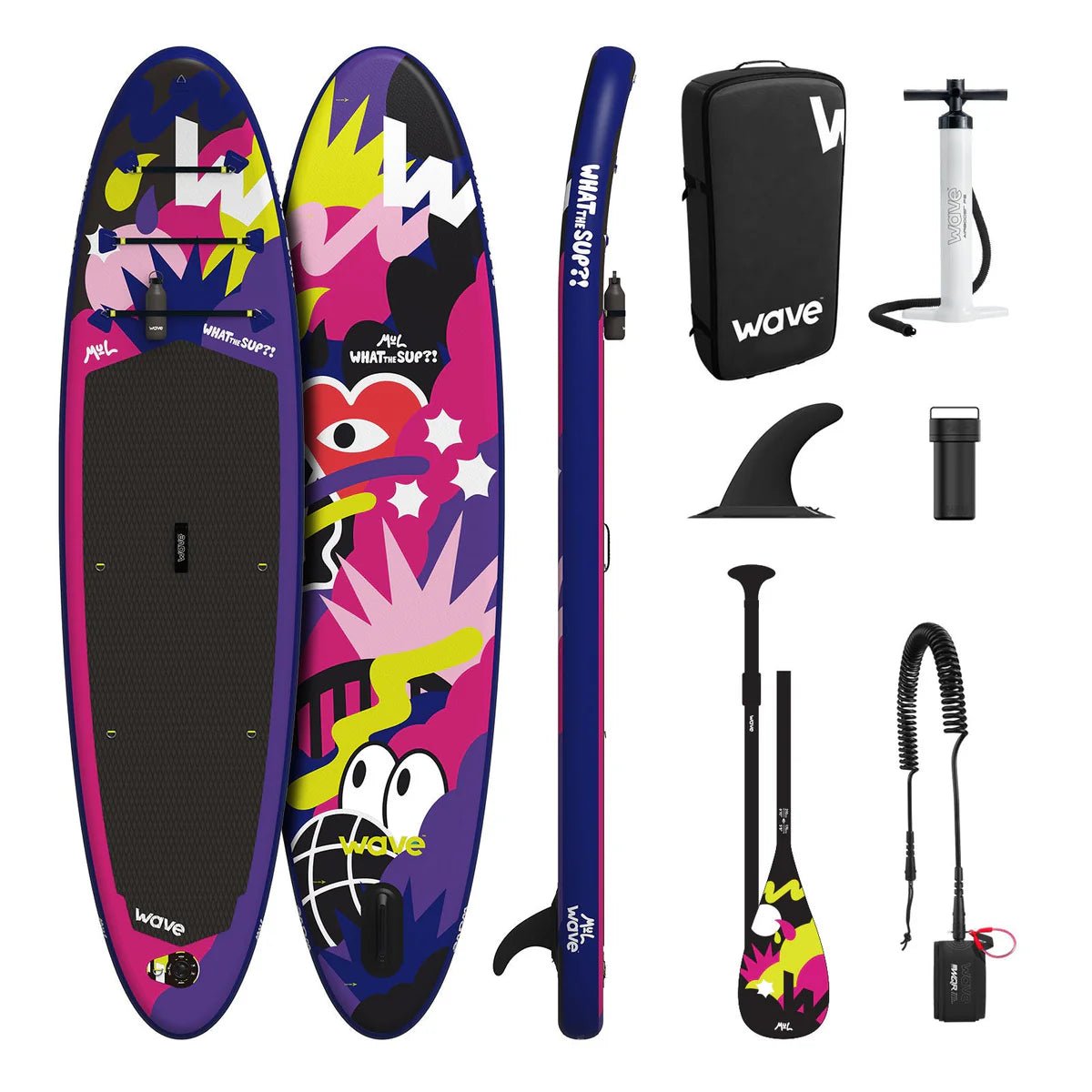 What The SUP?! | Inflatable Stand - Up Paddleboard | MUL Limited Edition | 10'9 - Wave Sups USA