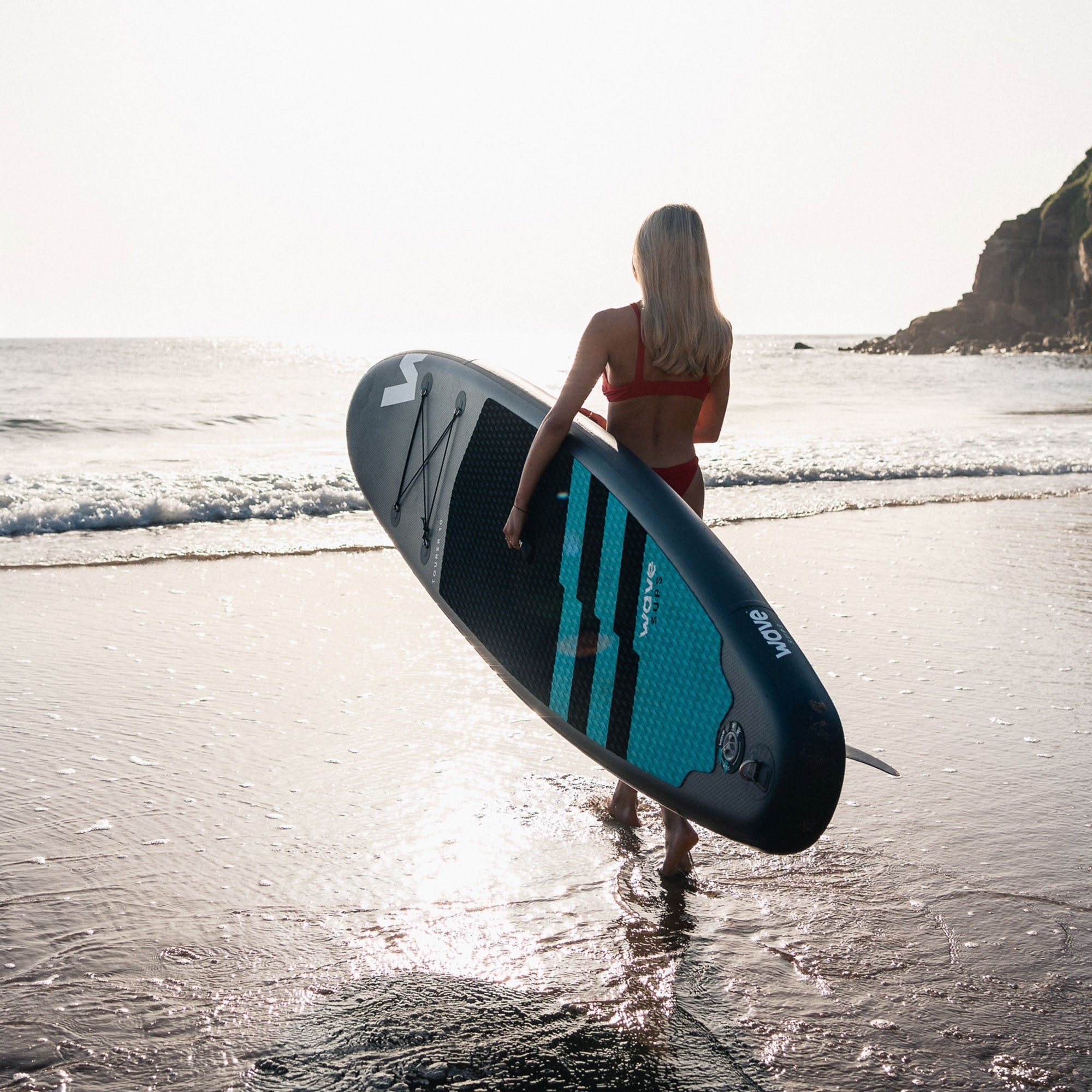 Tourer SUP | Inflatable Stand-Up Paddleboard | 10/11ft | Navy - Wave Sups USA