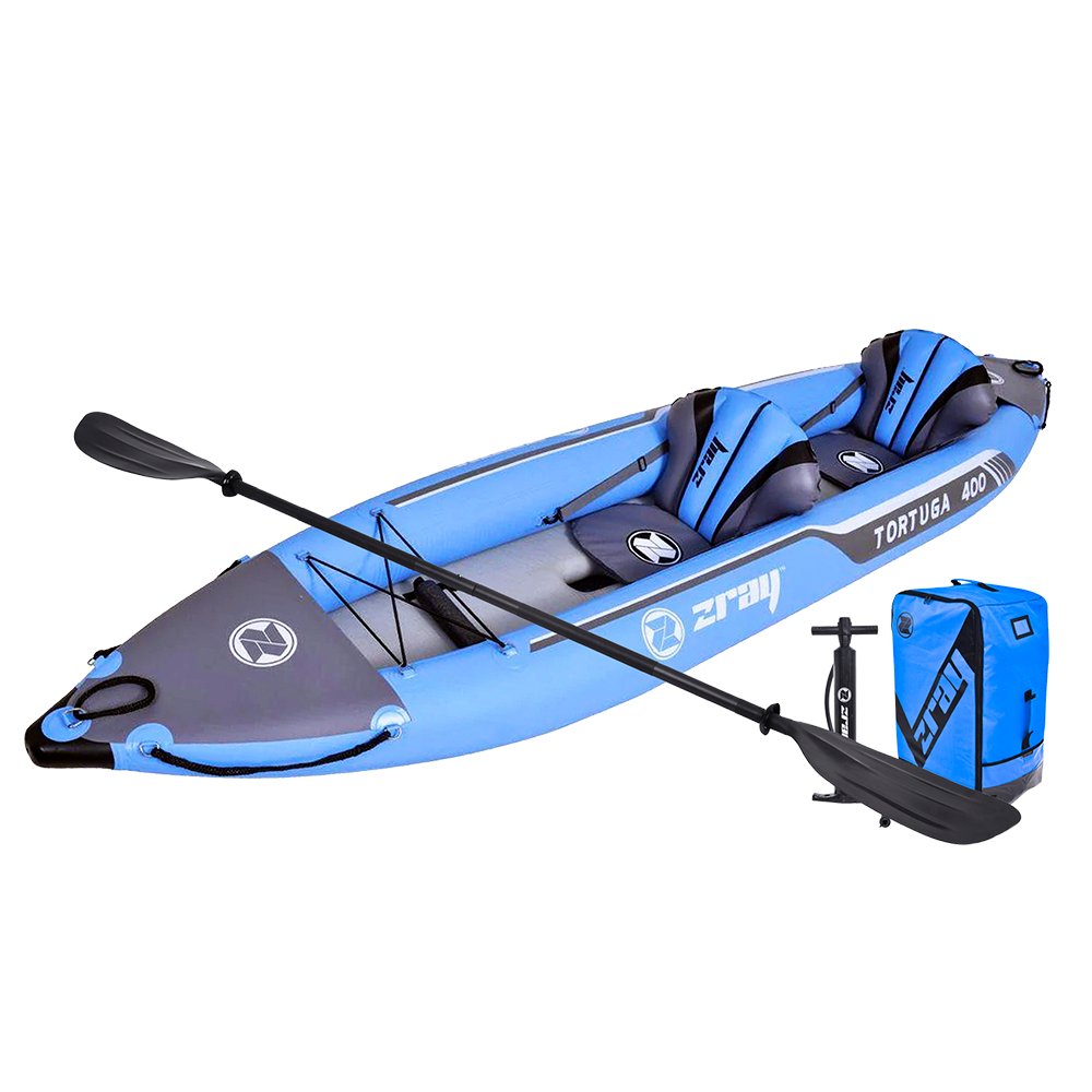 Zray Tortuga 400 | Inflatable Kayak | 2 Person | Blue - Wave Sups USA